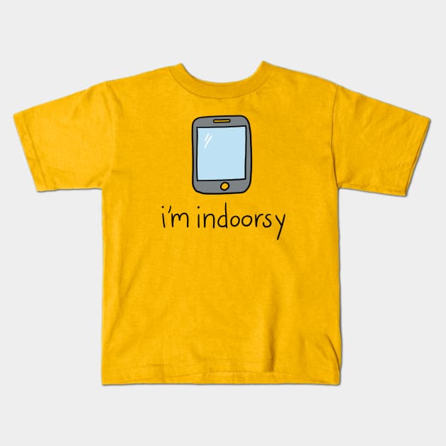 Tablet Indoorsy Kids T-Shirt by Christine Borst Creative Studio